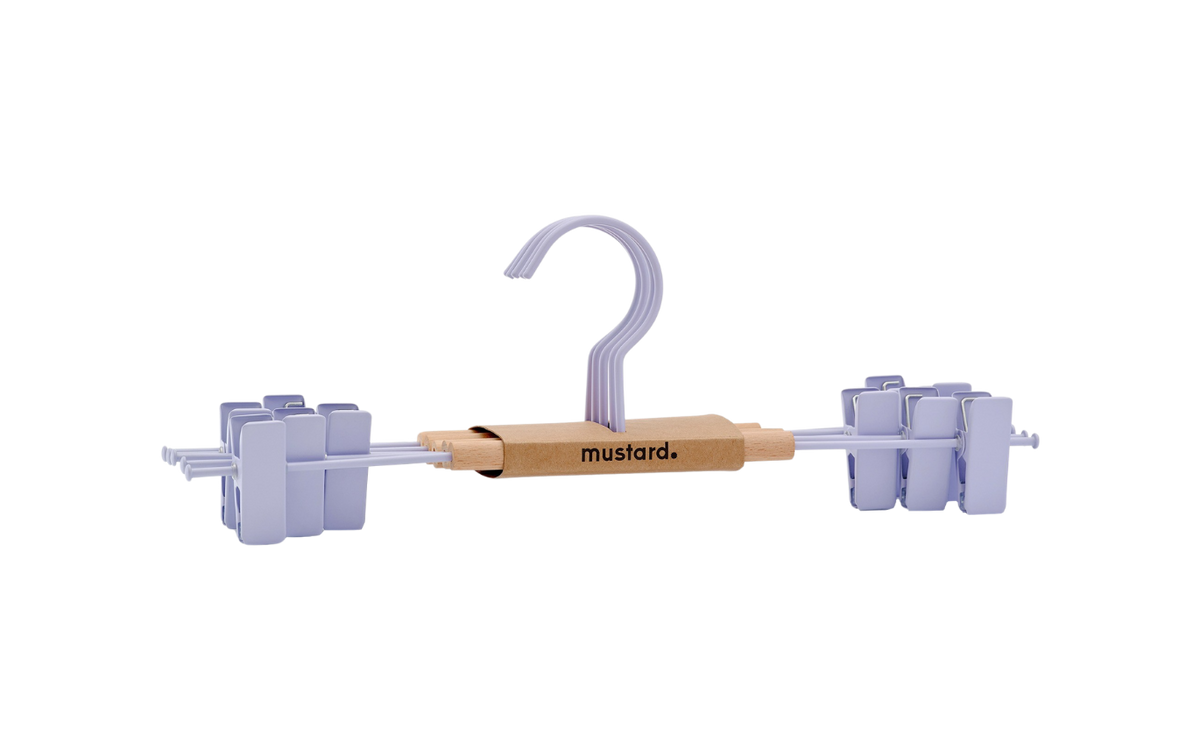 Adult Clip Hangers in Lilac