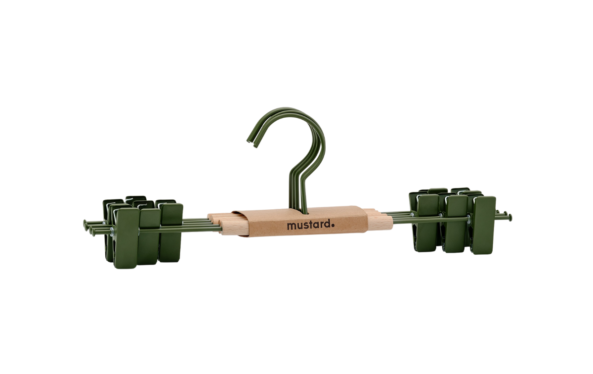 Adult Clip Hangers in Olive