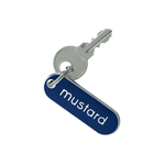 Mustard Made glass replacement key in Navy