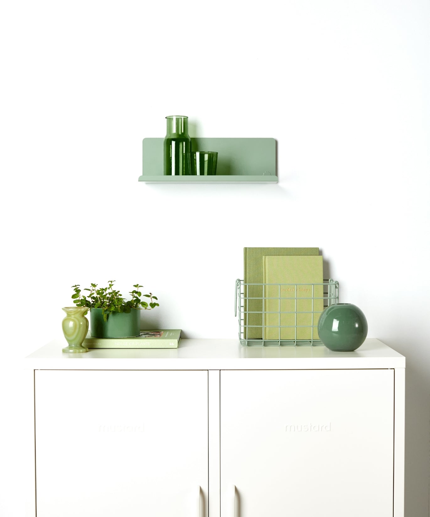 ÖBONÄS wall shelf with suction cup, gray-green, 11 ÖBONÄS wall shelf with suction cup, gray-green, 11