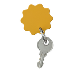 Mustard Made replacement key in Mustard