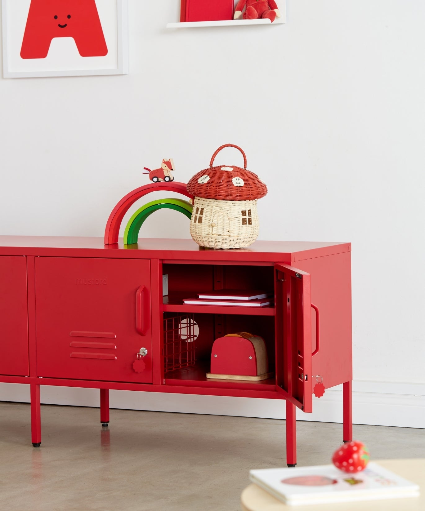 Poppy Unit The Standard in Poppy • Red TV Unit • Mustard Made – Mustard Made UK