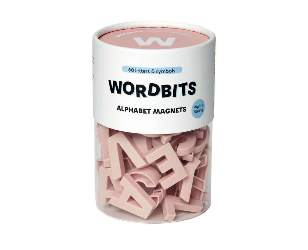 Alphabet Magnets in Blush by Wordbits