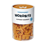 Alphabet Magnets in Mustard by Wordbits