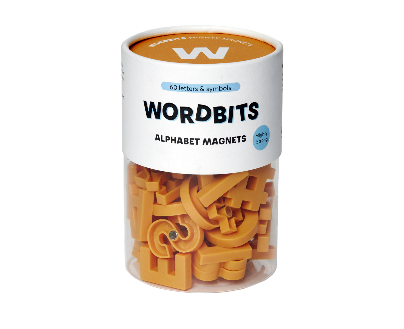 Alphabet Magnets in Mustard by Wordbits