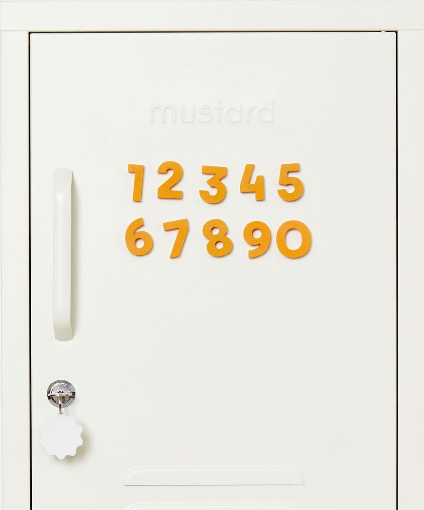 Number Magnets in Mustard by Wordbits