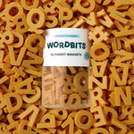 Alphabet Magnets in Mustard by Wordbits
