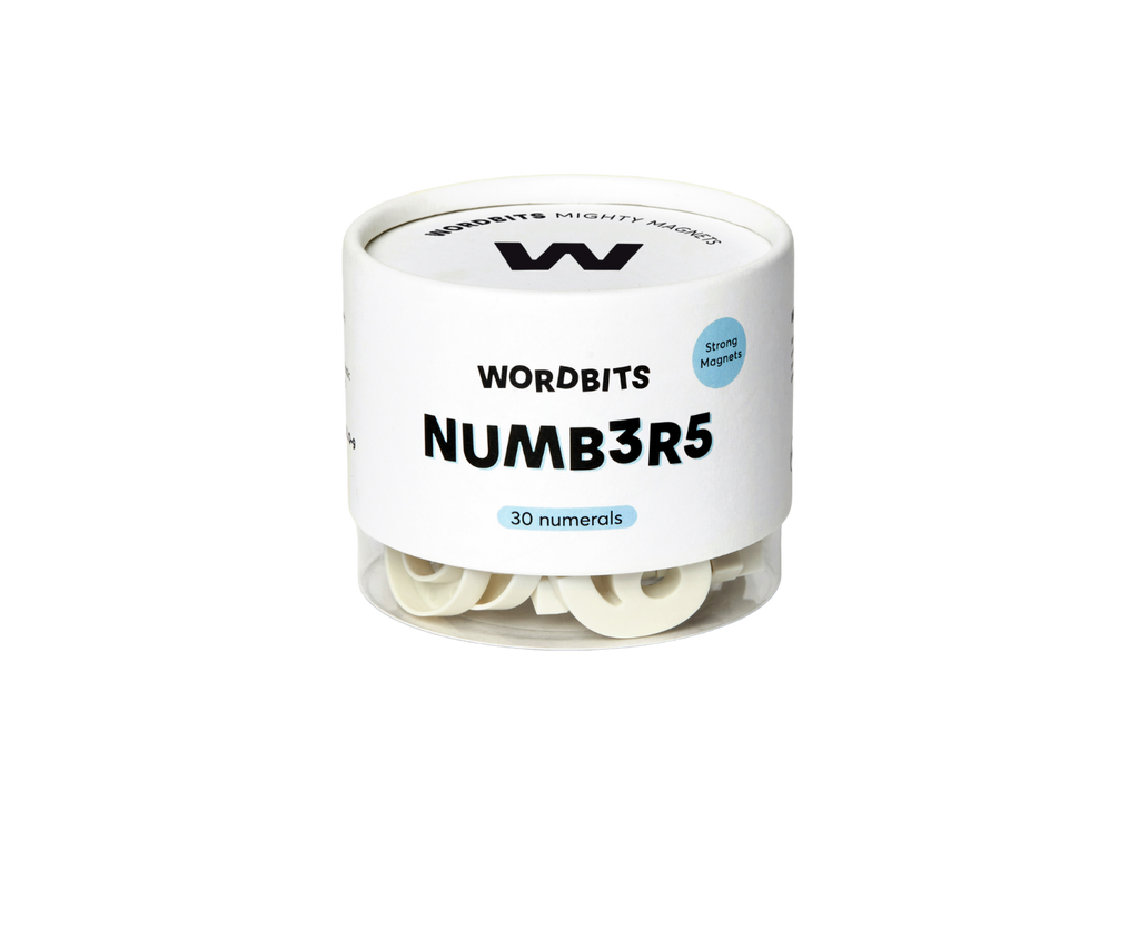 Number Magnets in Bone by Wordbits