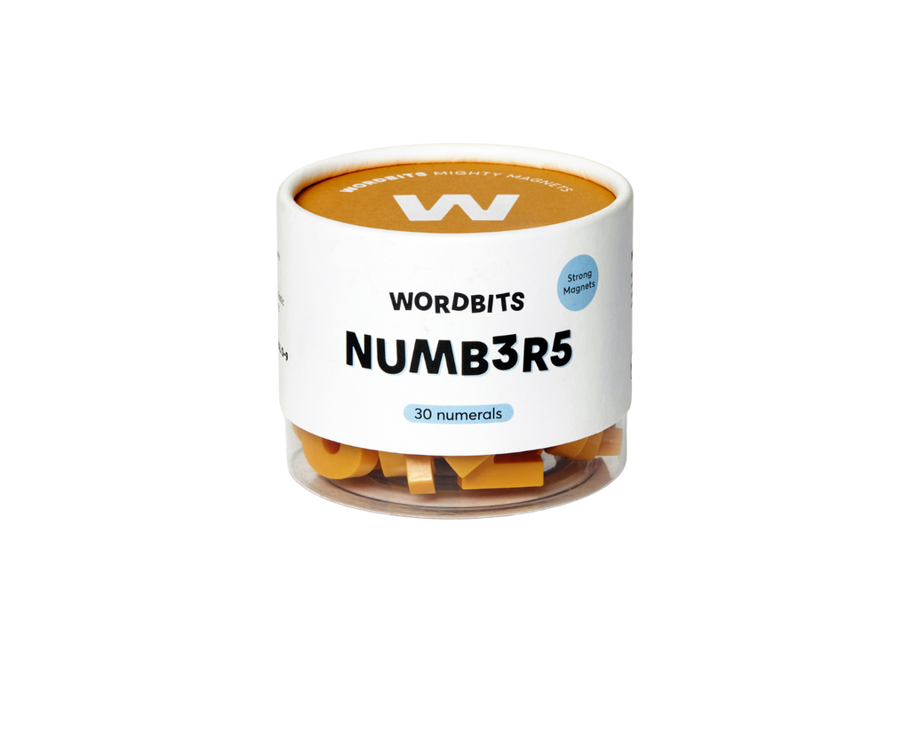 Number Magnets in Mustard by Wordbits